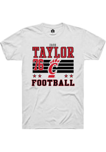 Zach Taylor Rally Mens White Cincinnati Bearcats NIL Striped Player T Shirt