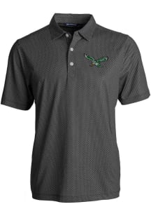 Cutter and Buck Philadelphia Eagles Mens Black Retro Eco Symmetry Short Sleeve Polo