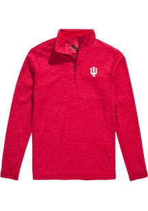 Mens Indiana Hoosiers Red Vineyard Vines Sankaty Qtr Zip Pullover