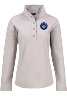 Cutter and Buck Montreal Impact Womens Grey Hunts Point Qtr Zip