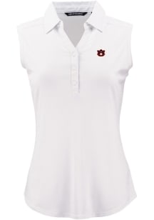 Cutter and Buck Auburn Tigers Womens White Forge Eco Polo Shirt