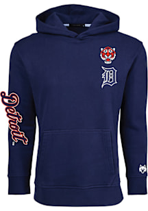Greyson Detroit Tigers Mens Navy Blue Aspen Stadium Series Long Sleeve Hoodie