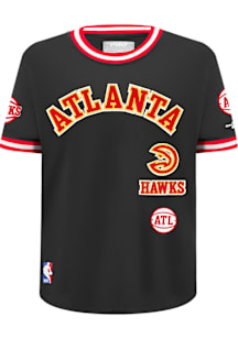 Pro Standard Atlanta Hawks Boys Black Retro Classics Short Sleeve Fashion Tee