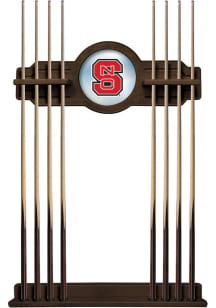 NC State Wolfpack Solid Wood Cue Rack Pool Cue