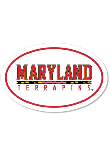 Maryland Terrapins Red 6&quot; Euro Maryland Magnet