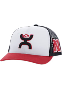 Hooey Nebraska Cornhuskers 6 Panel Trucker Adjustable Hat - White