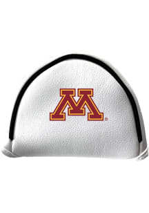 White Minnesota Golden Gophers Mallet Putter Cover