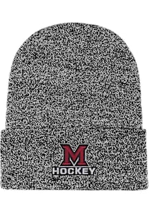 LogoFit Miami RedHawks Black Bueller Mens Knit Hat