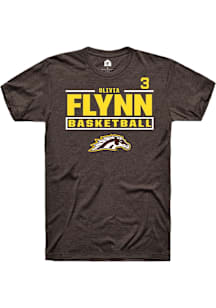 Olivia Flynn Western Michigan Broncos Brown NIL Stacked Box Short Sleeve Player T Shirt
