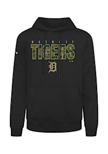 Levelwear Detroit Tigers Mens Black Podium Protect Long Sleeve Hoodie