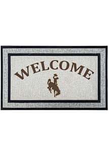 Wyoming Cowboys Welcome 18x30 Door Mat