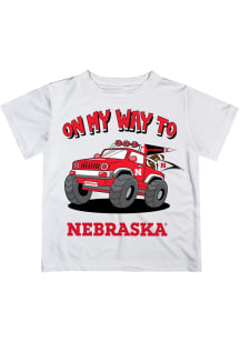 Infant Nebraska Cornhuskers White Vive La Fete On My Way Short Sleeve T-Shirt