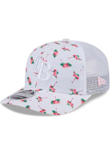 New Era Tampa Bay Rays Stretch Snap PATTERN 9SEVENTY Adjustable Hat - White