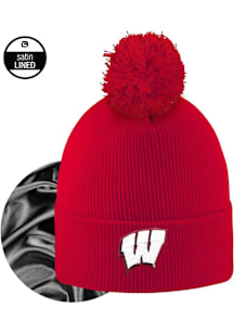 LogoFit Wisconsin Badgers Red Monroe Womens Knit Hat