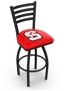 NC State Wolfpack High Back Swivel Pub Stool - Black