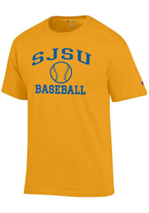 Champion San Jose State Spartans Gold Baseball Jersey Short Sleeve T Shirt