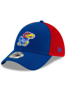 New Era Kansas Jayhawks Mens Blue 2T Sided 39THIRTY Flex Hat