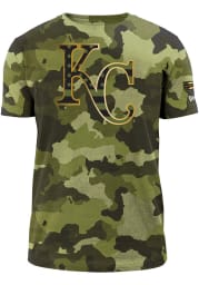 New Era Kansas City Royals Green Armed Forces Day Camo Short Sleeve T Shirt