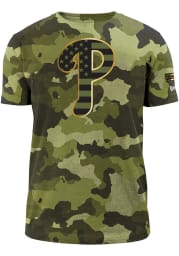 New Era Philadelphia Phillies Green Armed Forces Day Camo Short Sleeve T Shirt