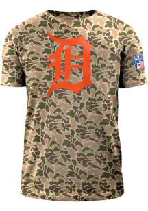 New Era Detroit Tigers Green Duck Camo Short Sleeve T Shirt