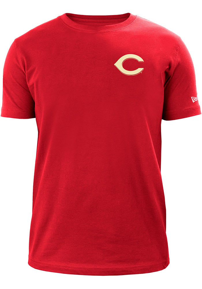 New Era Cincinnati Reds Red Tonal 2 Tone Short Sleeve T Shirt