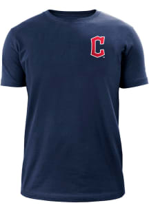 New Era Cleveland Guardians Navy Blue Logo Back City Short Sleeve T Shirt
