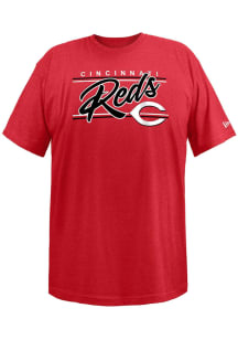 New Era Cincinnati Reds Mens Red Brushed Bi-Blend SS Big and Tall T-Shirt