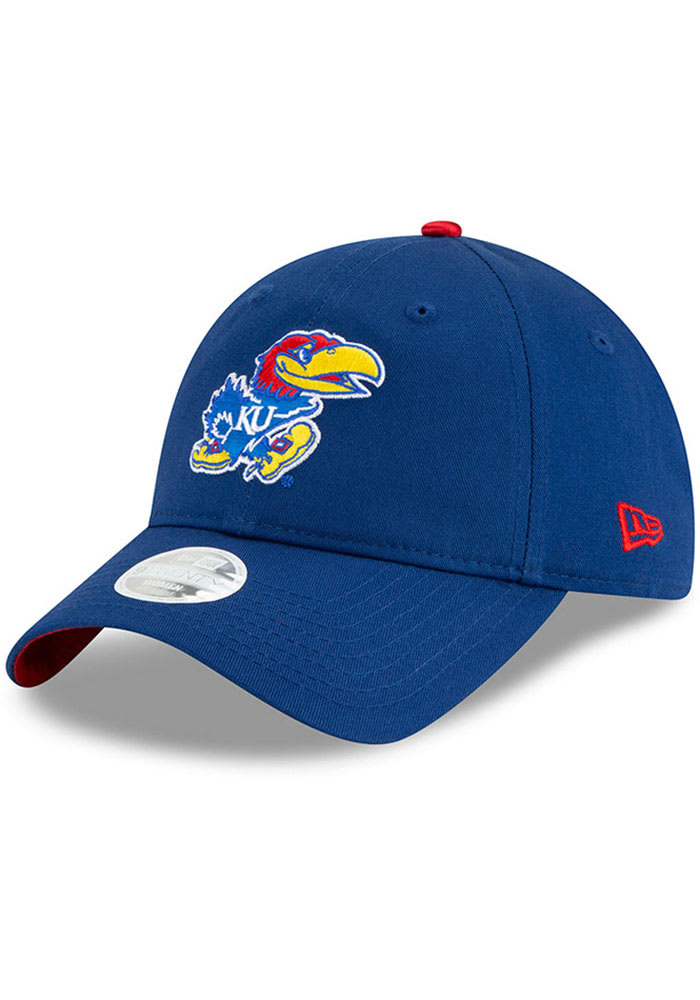 New Era Kansas Jayhawks Blue Bow Back 9TWENTY Womens Adjustable Hat