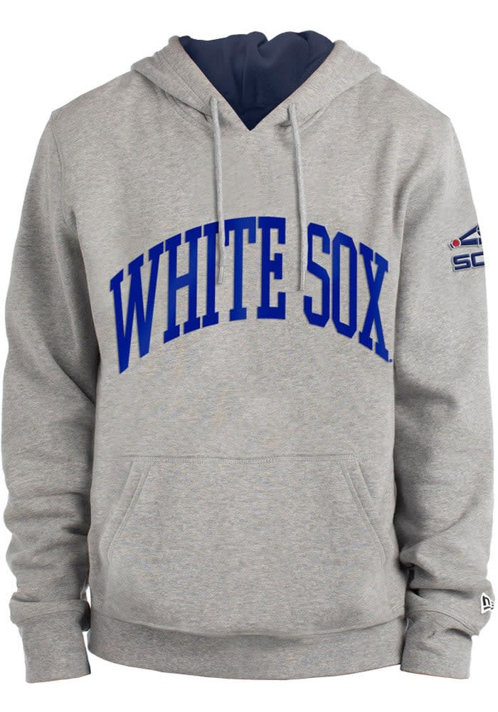 Antigua Chicago White Sox Charcoal Victory Pullover Team Logo Hoodie