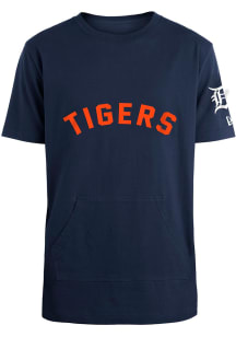 New Era Detroit Tigers Navy Blue Heavy Cotton SS Short Sleeve Fashion T Shirt