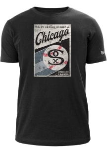 New Era Chicago White Sox Black Coop Poster Short Sleeve T Shirt