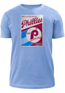 New Era Philadelphia Phillies Light Blue Coop Poster Short Sleeve T Shirt
