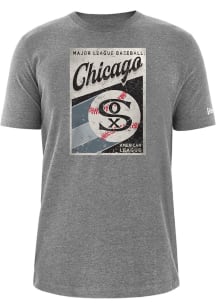 New Era Chicago White Sox Grey Coop Poster Short Sleeve T Shirt