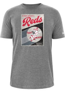 New Era Cincinnati Reds Grey Coop Poster Short Sleeve T Shirt