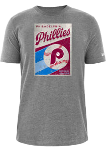 New Era Philadelphia Phillies Grey Coop Poster Short Sleeve T Shirt