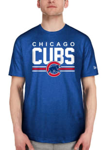 New Era Chicago Cubs Blue Club House Short Sleeve T Shirt