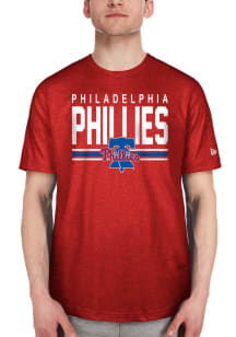 New Era Philadelphia Phillies Red Club House Short Sleeve T Shirt