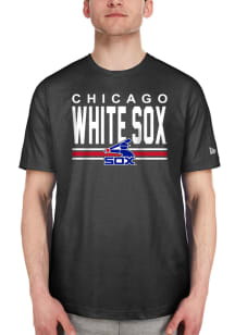 New Era Chicago White Sox Black Club House Short Sleeve T Shirt