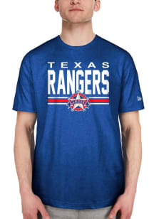 New Era Texas Rangers Blue Club House Short Sleeve T Shirt