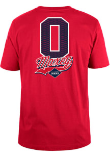 Tyrese Maxey Philadelphia 76ers Red City Edition NN Short Sleeve Player T Shirt
