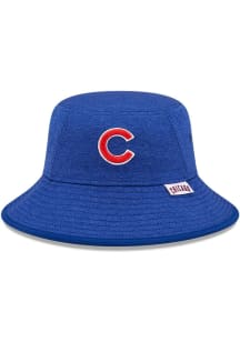 New Era Chicago Cubs Blue Heather Mens Bucket Hat