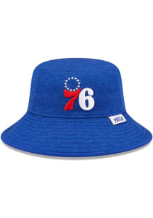 New Era Philadelphia 76ers Blue Heather Mens Bucket Hat