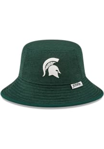 New Era Michigan State Spartans Green Heather Mens Bucket Hat
