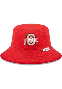 New Era Ohio State Buckeyes Red Heather Mens Bucket Hat