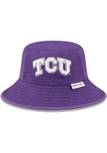 New Era TCU Horned Frogs Purple Heather Mens Bucket Hat