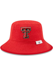 New Era Texas Tech Red Raiders Black Heather Mens Bucket Hat