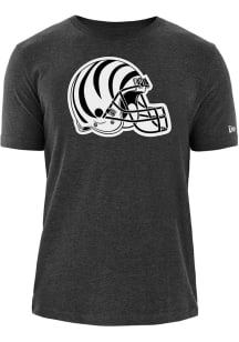 New Era Cincinnati Bengals Black White Tiger Helmet Short Sleeve T Shirt