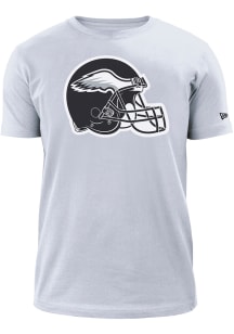 New Era Philadelphia Eagles White Alternate Helmet Short Sleeve T Shirt