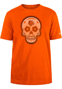 New Era Cincinnati Bengals Orange Sugar Skull Short Sleeve T Shirt