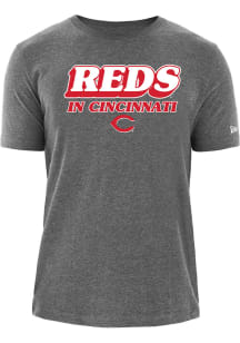 New Era Cincinnati Reds Grey Reds in Cincinnati Short Sleeve T Shirt